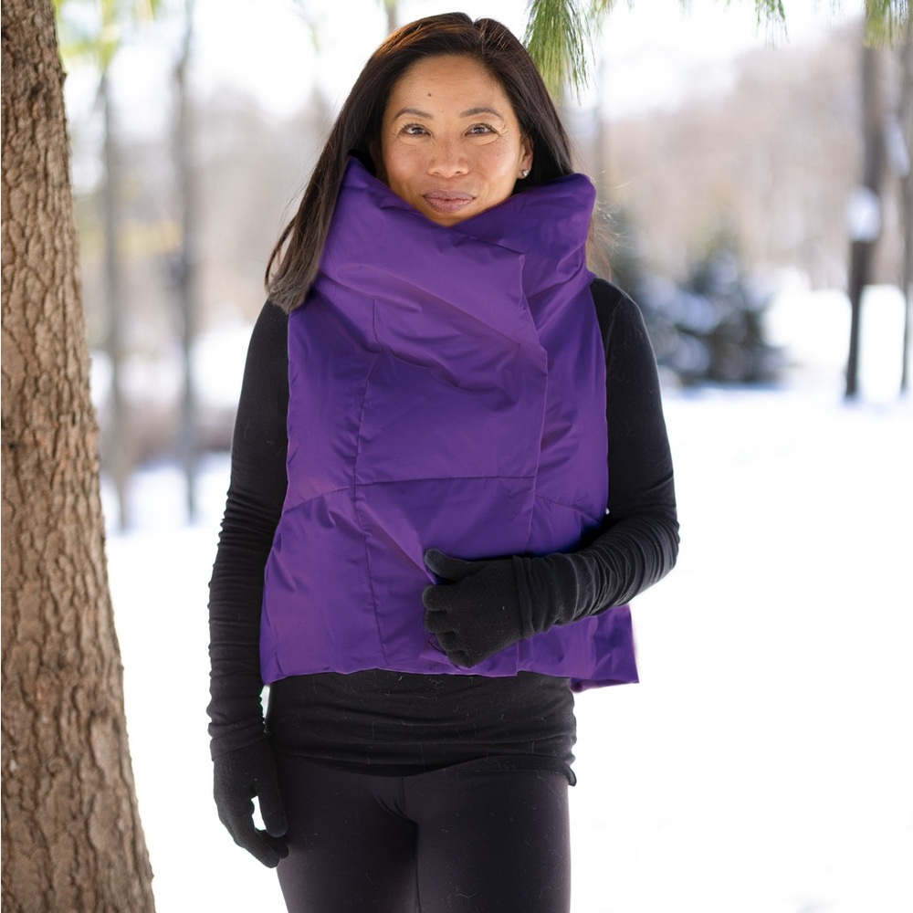 Women's Purple Puffer Vest